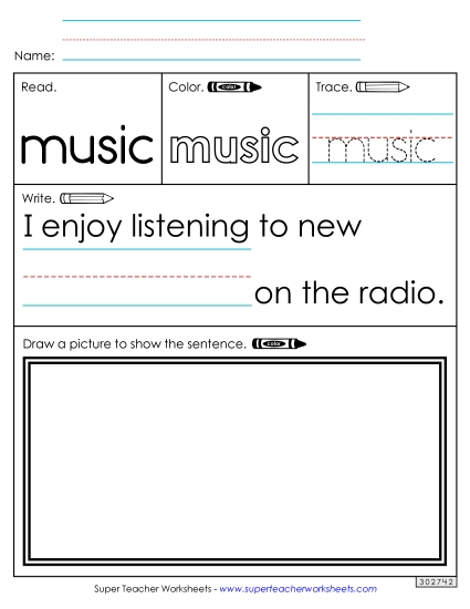 Worksheet 3: Music