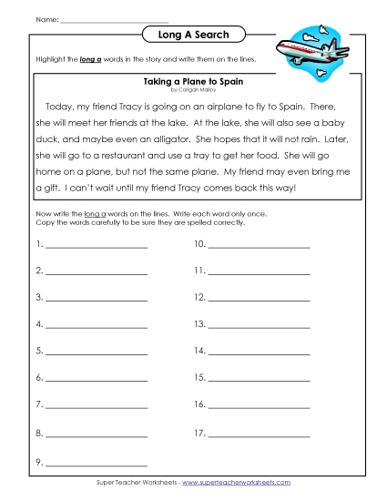 Plane to Spain (Advanced)