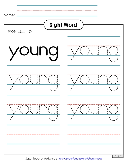Trace the Word: Young