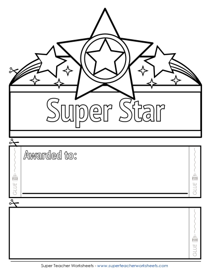 Super Star Hat (B&W)