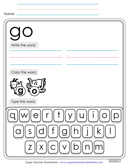 Write, Color, Type: Go