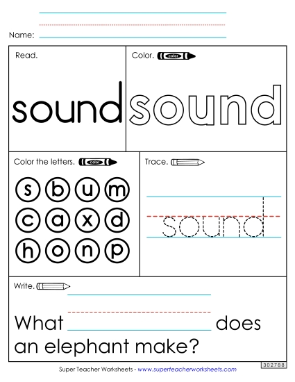 Worksheet 1: Sound