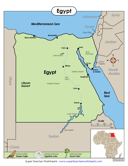 Map of Egypt