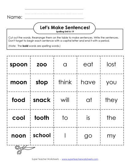 Let\'s Build Sentences (A-19)