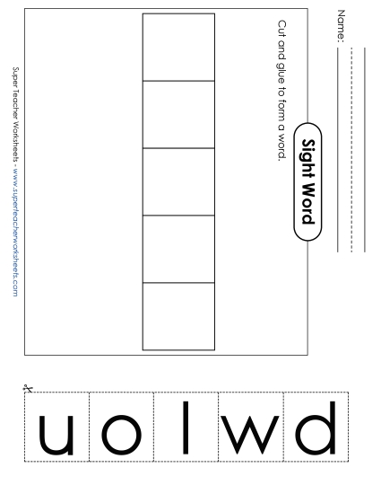 Large Cut-and-Glue: Would