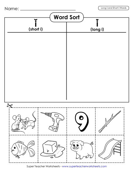 Word Sort (Cut & Glue)