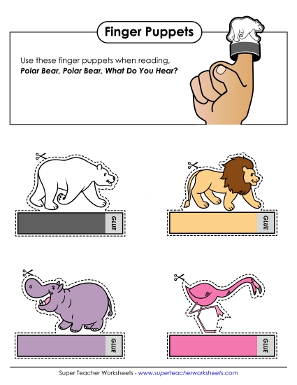Polar Bear Finger Puppets