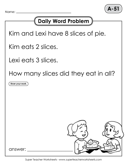 Daily Word Problems<br>A-51 through A-55