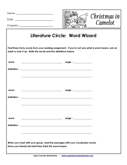 Literature Circles: Word Wizard
