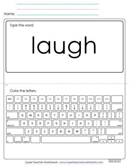 Type the Word: Laugh