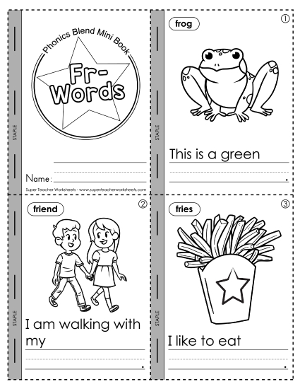 Mini-Book: Fr- Words