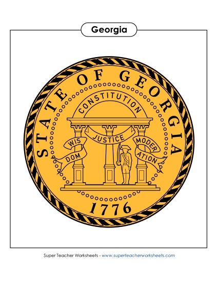 Georgia State Seal (Full-Color Version)