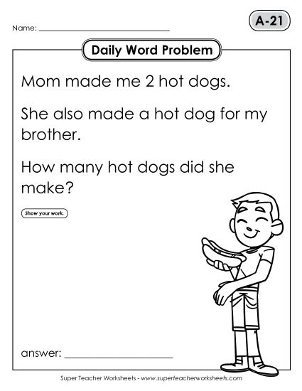 Daily Word Problems<br>A-21 through A-25