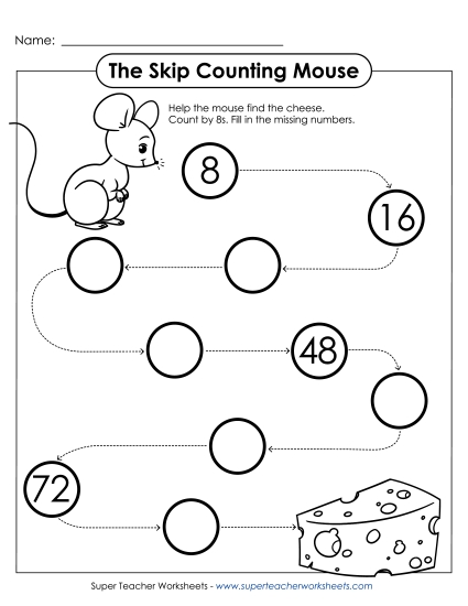 The Skip Counting Mouse (By 8s)
