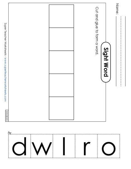 Large Cut-and-Glue: World