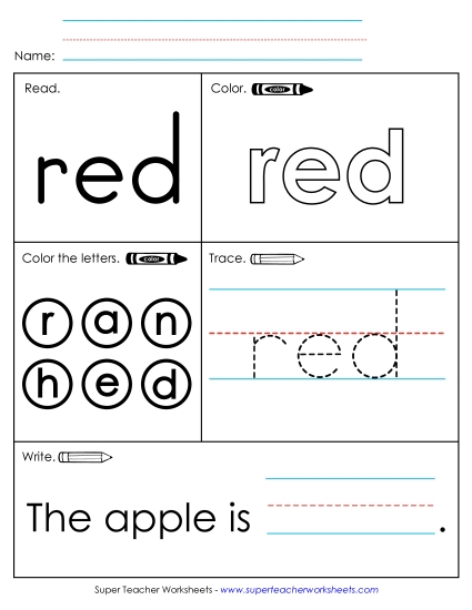 Worksheet 1: Red
