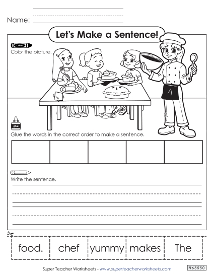 Build a Sentence: Chef