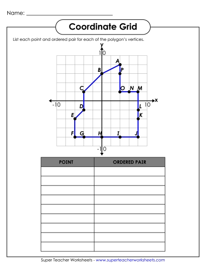 Coordinate Grid - Polygon (Advanced)