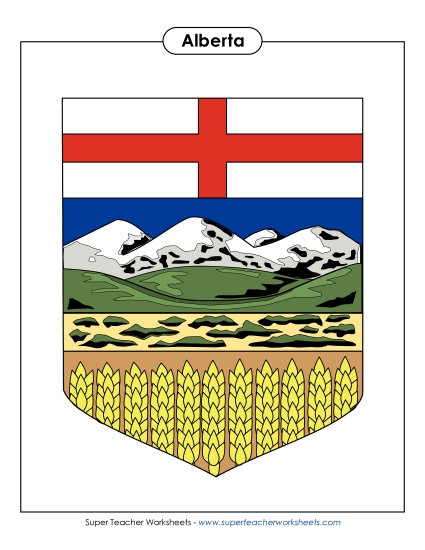 Alberta Escutcheon (Full Colour)