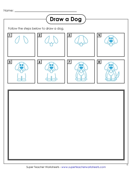 Draw a Dog Free Learning To Draw Worksheet