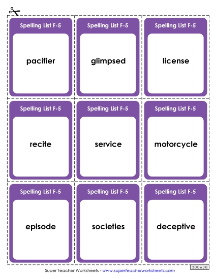 Flashcards (F-5)