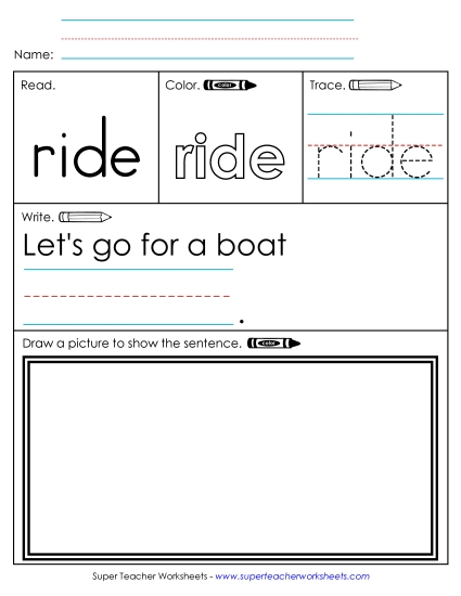 Worksheet 3: Ride