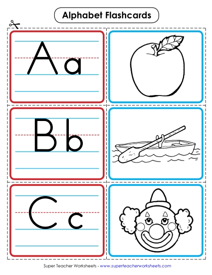 Alphabet Flashcards (B&W)