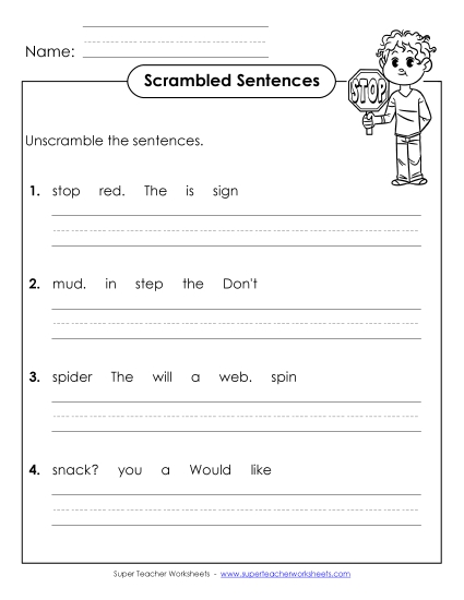 Scrambled Sentences (A-17)