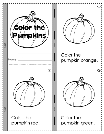 Halloween: Color the Pumpkins 