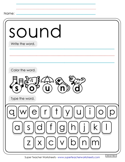 Write, Color, Type: Sound
