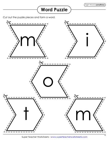 Word Puzzle: Sometimes