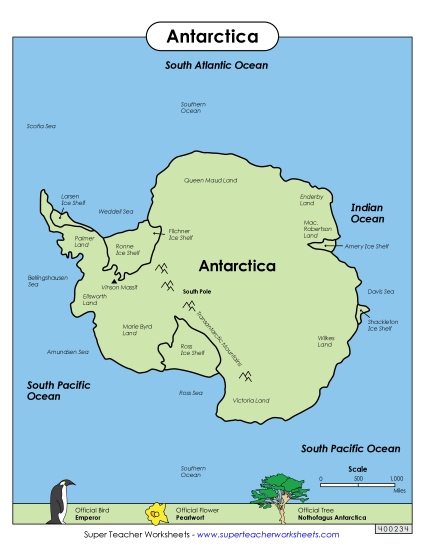 Antarctica Map