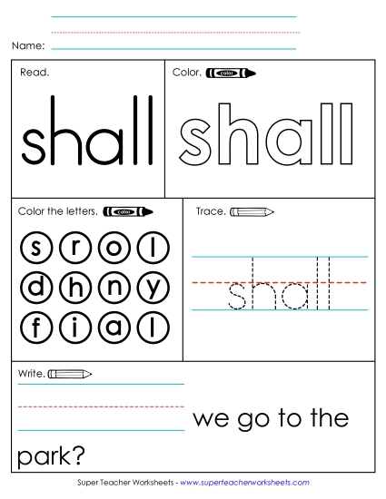 Worksheet 1: Shall