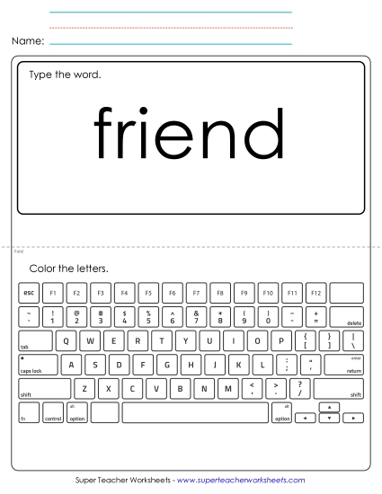 Type the Word: Friend