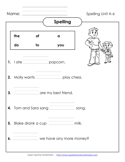 Complete the Sentences (A-6)