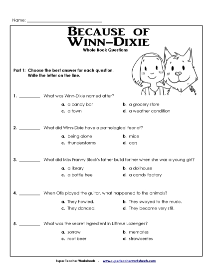 Whole Book Questions