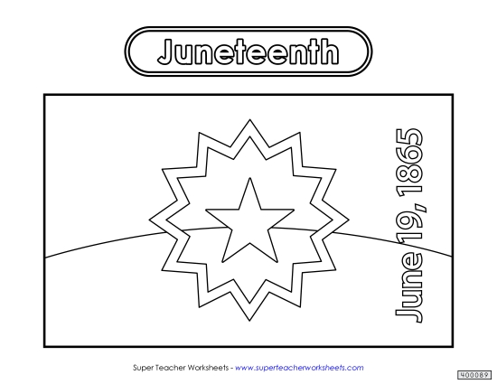 Juneteenth Flag (Black and White)