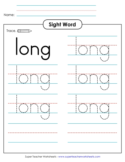 Trace the Word: Long