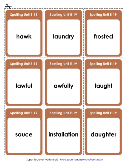 Flashcards (E-19)