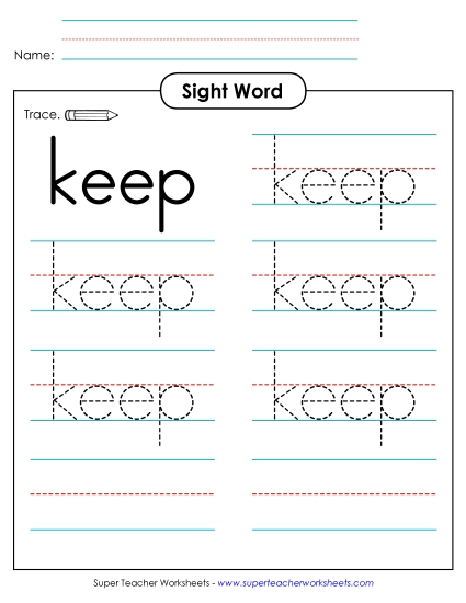 Trace the Word: Keep