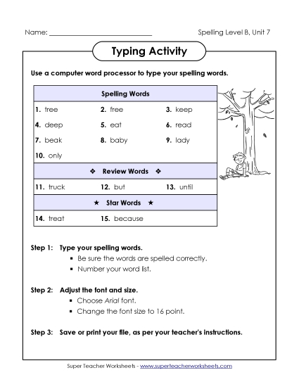 Typing Activity (B-7)