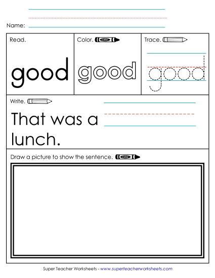 Worksheet 3: Good