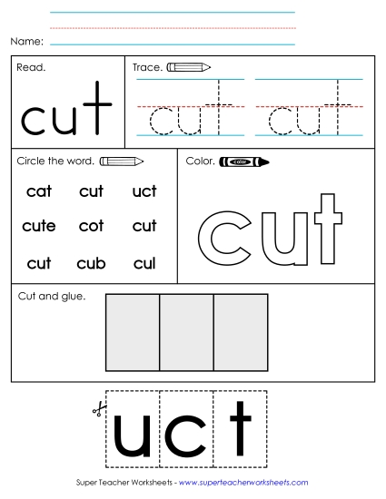 Worksheet 2: Cut