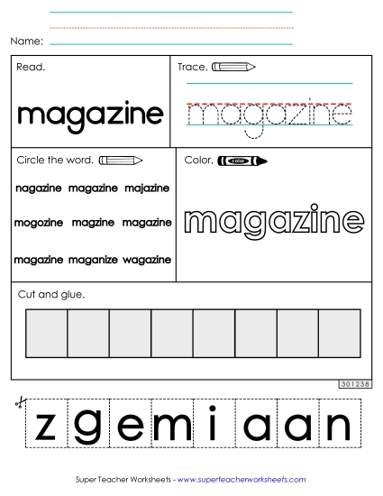 Worksheet 2: Magazine
