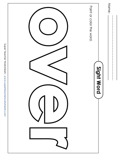 Paint or Color: Over