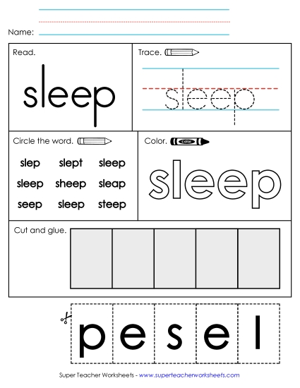 Worksheet 2: Sleep