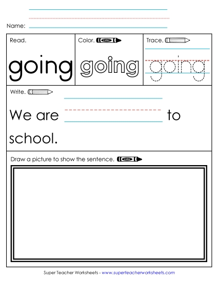 Worksheet 3: Going