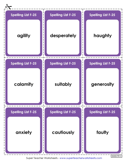 Flashcards (F-25)