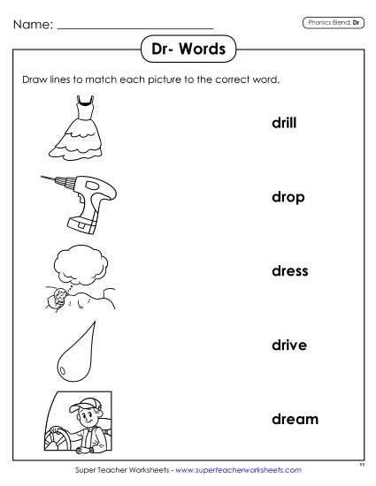 Matching Worksheet