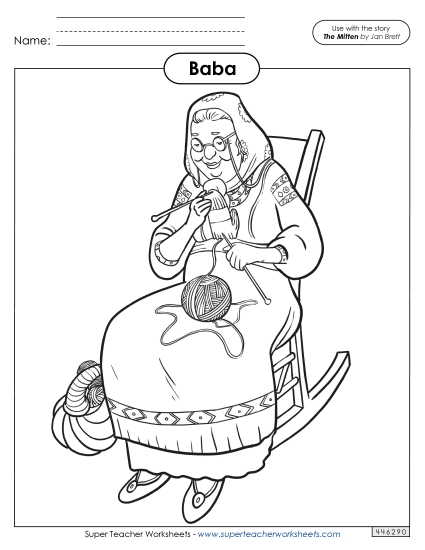 Baba Coloring Page